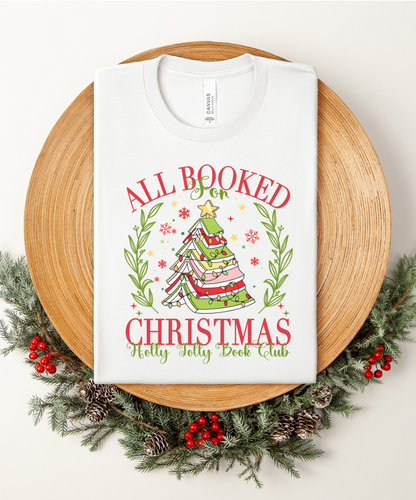 All Booked For Christmas Graphic Tee