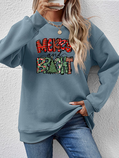 Merry and Bright Long Sleeve Sweatshirt