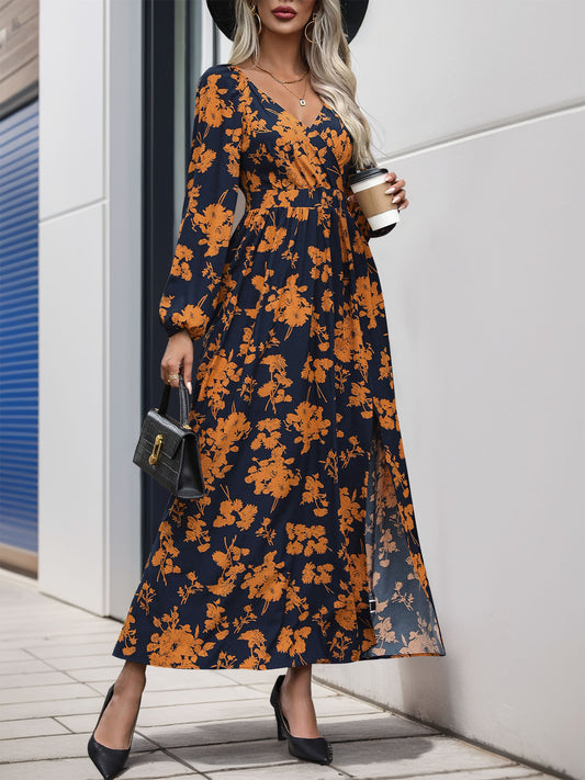 Autumn Long Sleeve Midi Dress