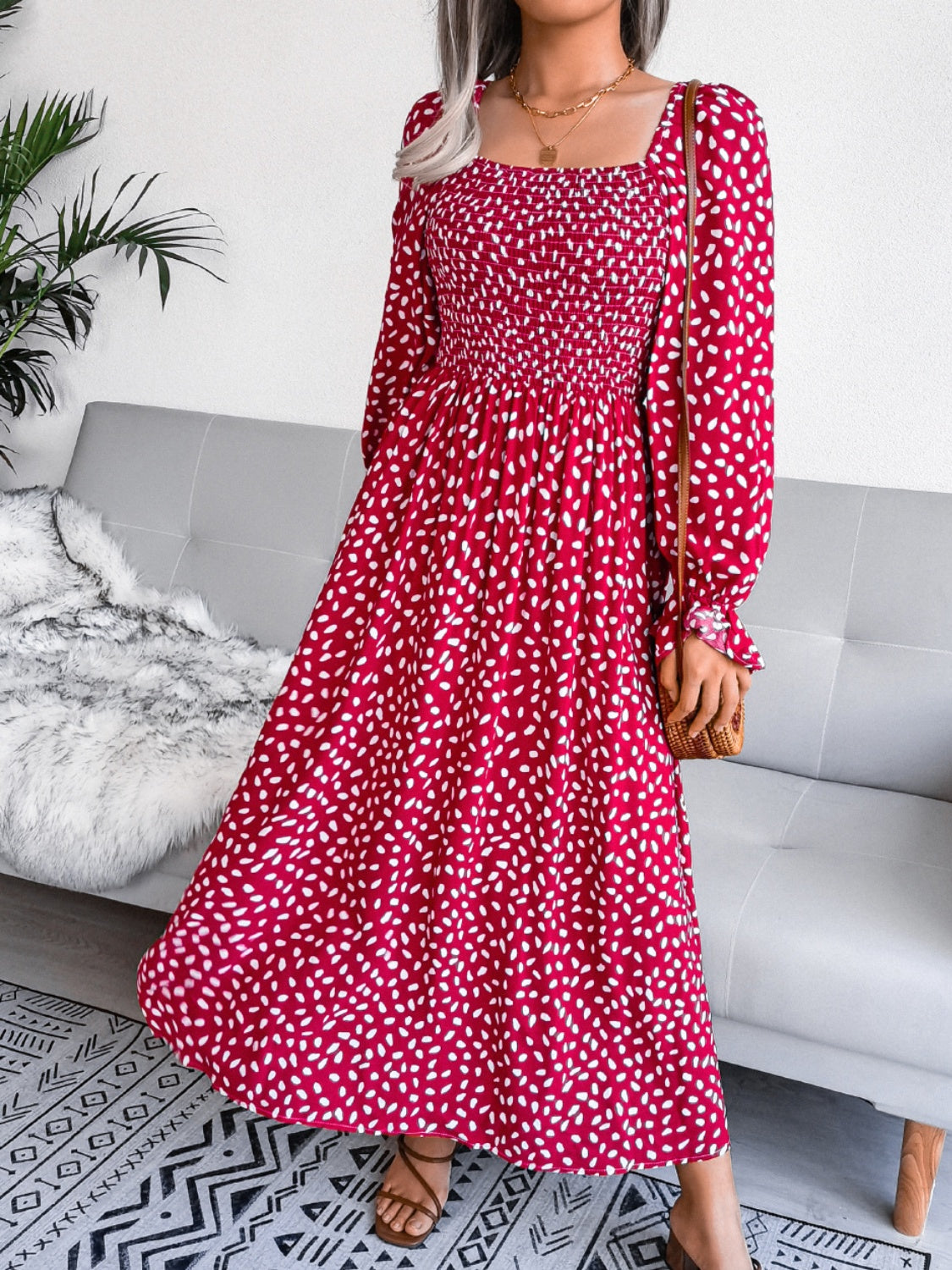 Dottie Flounce Sleeve Dress