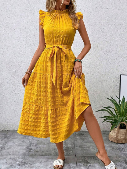 Mia Cap Sleeve Midi Dress