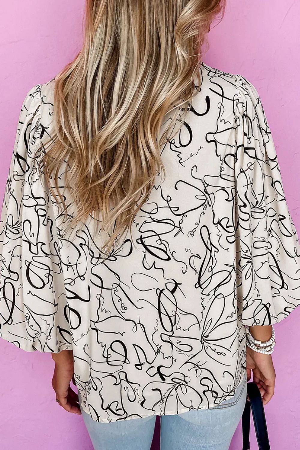 Fleur Three-Quarter Sleeve Blouse