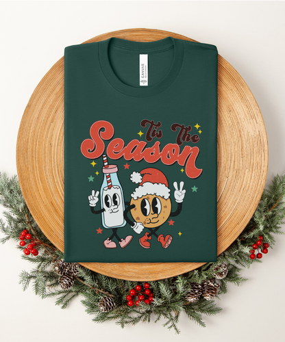 Tis The Season for Milk & Cookies Graphic Tee