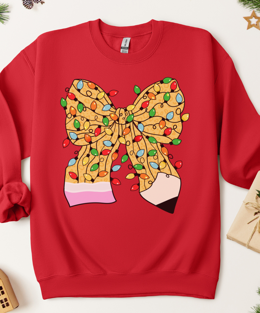 Teacher Gift Bow Sweatshirt