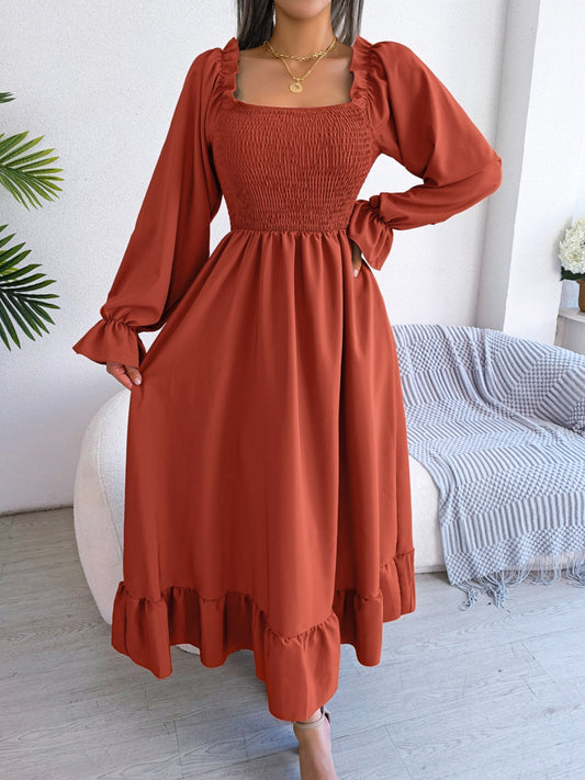 Nellie Flounce Sleeve Dress