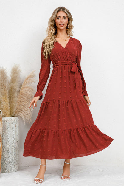 Swiss Miss Flounce Sleeve Dress