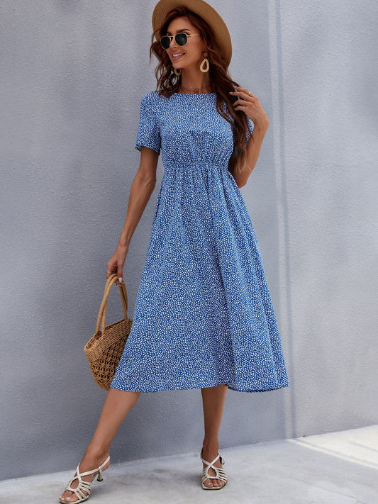 Darling Days Short Sleeve Midi Dress