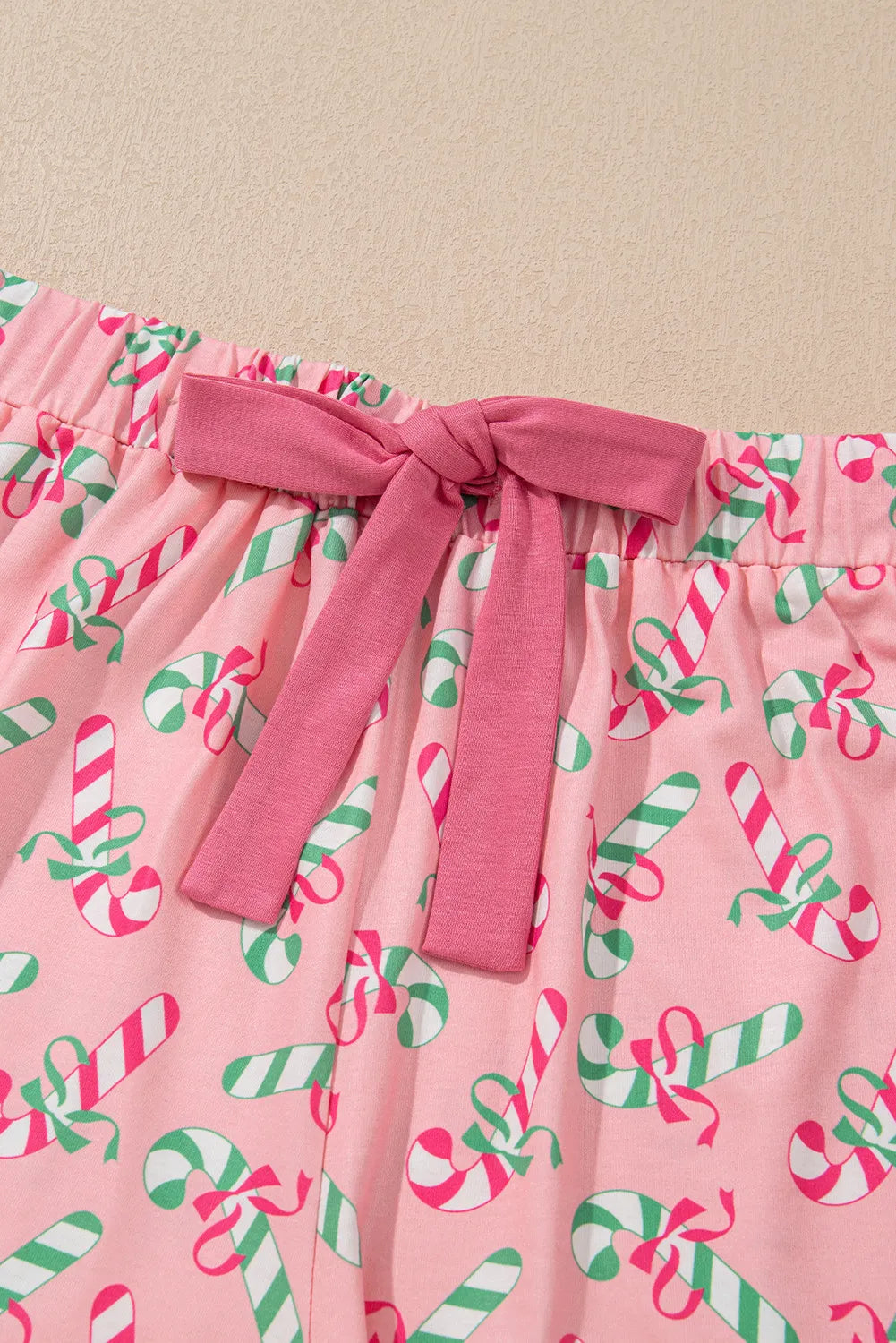 Candy Cane Button Down PJ Set