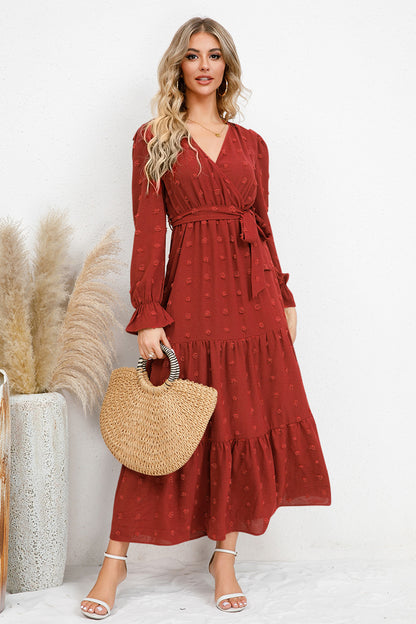 Swiss Miss Flounce Sleeve Dress